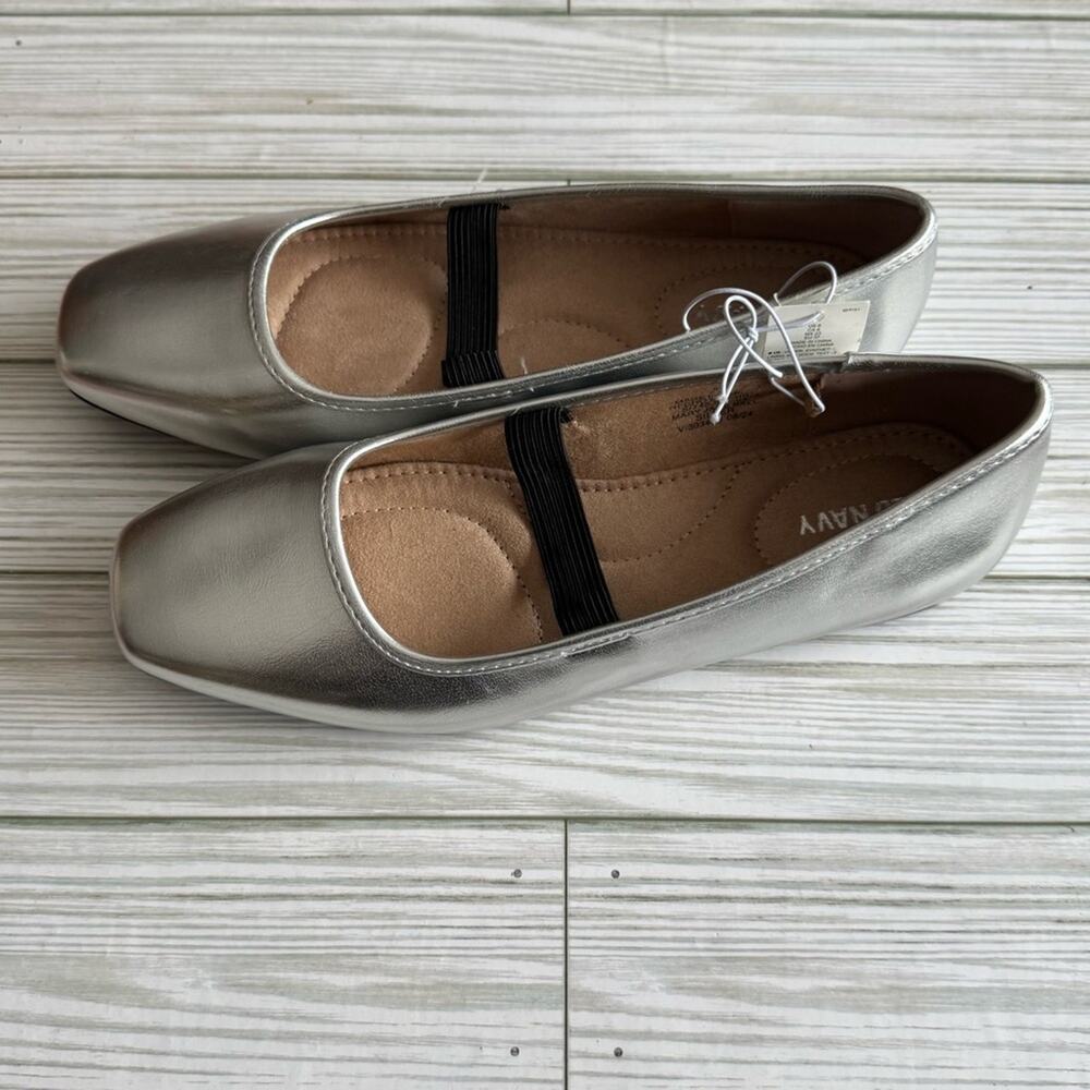 Old Navy Silver Women's Ballet Flats Sz 6